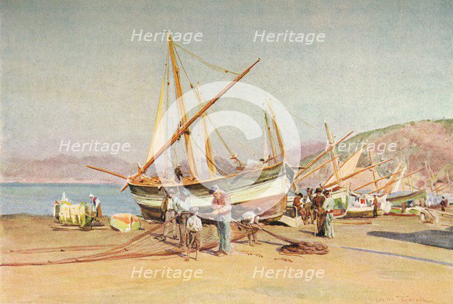 'The Strand at Sestri Levante', c1910, (1912). Artist: Walter Frederick Roofe Tyndale.