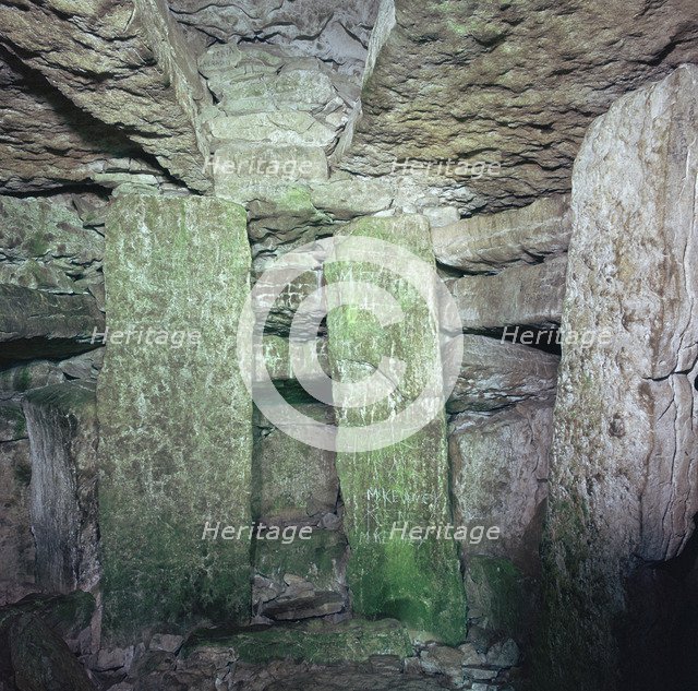 Interior of a Neolithic Passage Grave, 33rd-25th century BC. Artist: Unknown