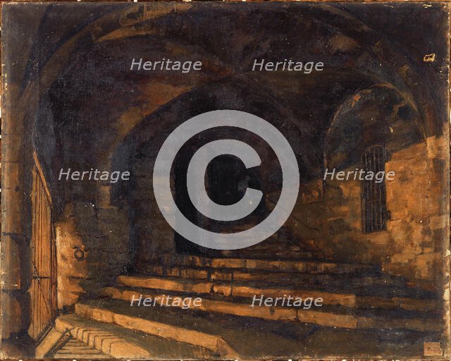 Vaults of the Hotel-Dieu, 11–1876. Creator: Gabrielle Masson.