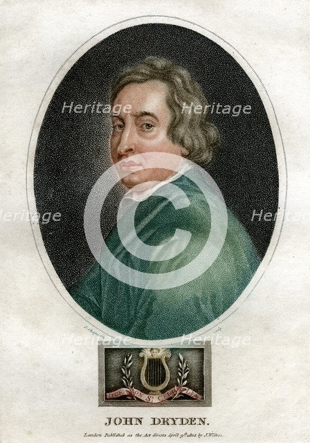 John Dryden, 17th century English dramatist and Poet Laureate, (1803).Artist: J Chapman