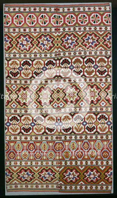 Panel (Furnishing Fabric), Sweden, 19th century. Creator: Unknown.