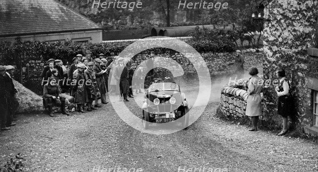 MG M type of J Reeves competing in the MCC Sporting Trial, 1930. Artist: Bill Brunell.