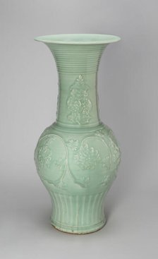 Large Baluster-Shaped Vase, Yuan dynasty (1279-1368), 14th century. Creator: Unknown.