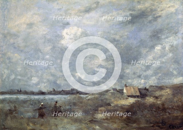 'Stormy Weather. Pas de Calais', c1870.  Artist: Jean-Baptiste-Camille Corot    