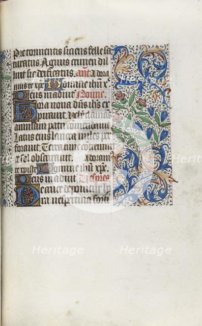 Book of Hours (Use of Rouen): fol. 98r, c. 1470. Creator: Master of the Geneva Latini (French, active Rouen, 1460-80).