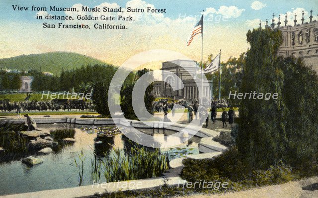 View from the Museum, Golden Gate Park, San Francisco, California, USA, 1922. Artist: Unknown