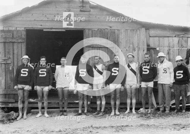 Stanford University crew - Poughkeepsie, between c1910 and c1915. Creator: Bain News Service.
