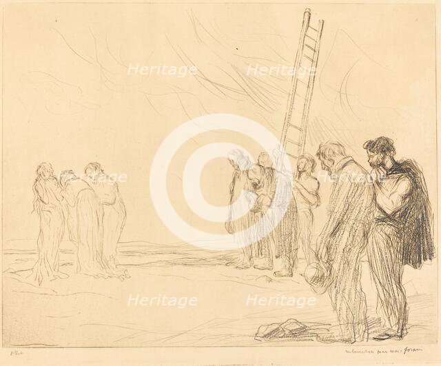 Calvary (second plate), 1902. Creator: Jean Louis Forain.