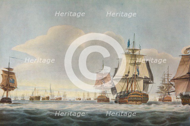 'Battle of Copenhagen', c1801. Artist: Nicholas Pocock.