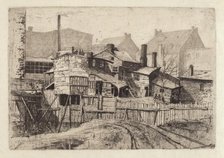 Untitled (Wooden House in City), 1880s. Creator: Charles Frederick William Mielatz.