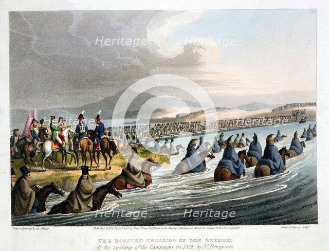 French troops invading Russia, 1812 (1817). Artist: Matthew Dubourg