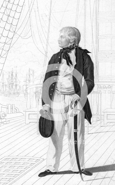 Prince William Henry as a midshipman on board the 'Prince George', (1831).Artist: R Page