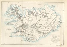 Iceland, Reduced from Olsens' Map of Iceland, 1867. Creator: Edward Weller.