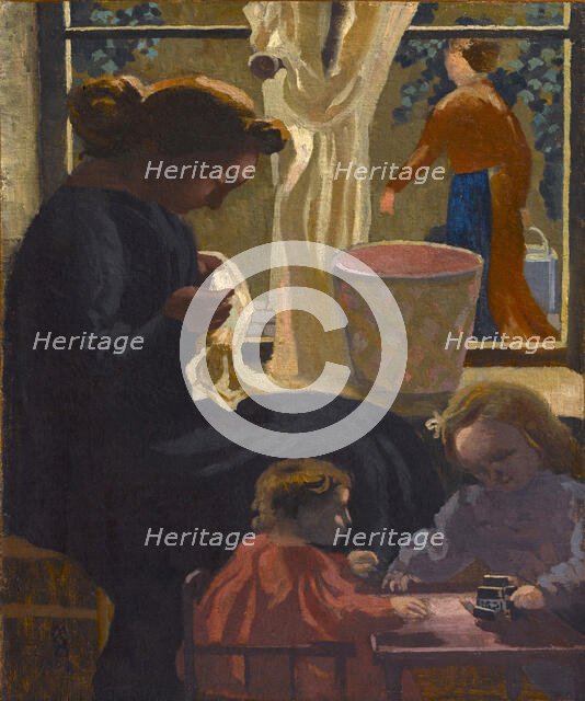 Intimité ou Ravaudeuse à la fenêtre, 1903. Creator: Denis, Maurice (1870-1943).