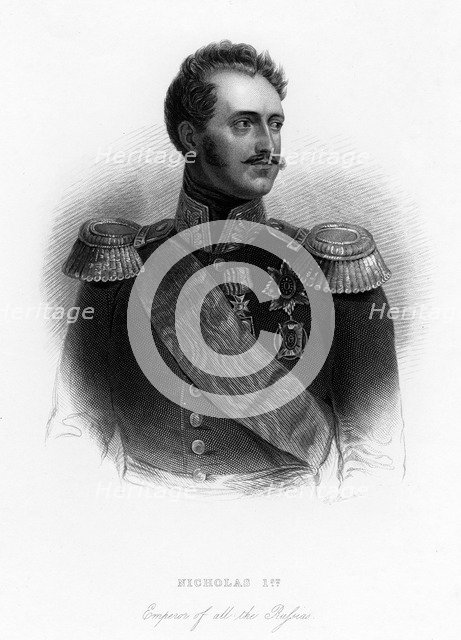 'Nicholas I, Emperor of all the Russias', c19th century. Artist: Unknown