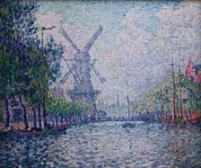 Rotterdam, the mill, the canal, the morning (Rotterdam. Le moulin. Le canal. Le matin), 1906.