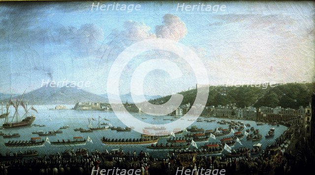 The Bay of Naples on the day of the departure of Charles III.