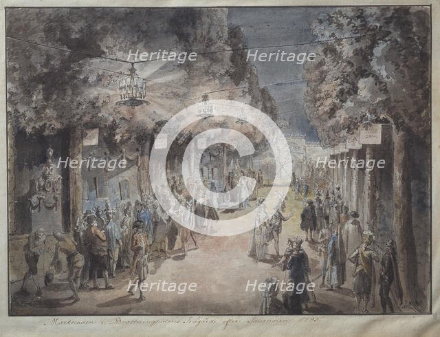 Tournament at Drottningholm's park in 1785. Creator: Elias Martin.