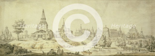 View of Kolomenskoye, 1795. Artist: Quarenghi, Giacomo Antonio Domenico (1744-1817)