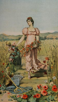 Summer, 1889. Creator: Narciso Méndez Bringa.