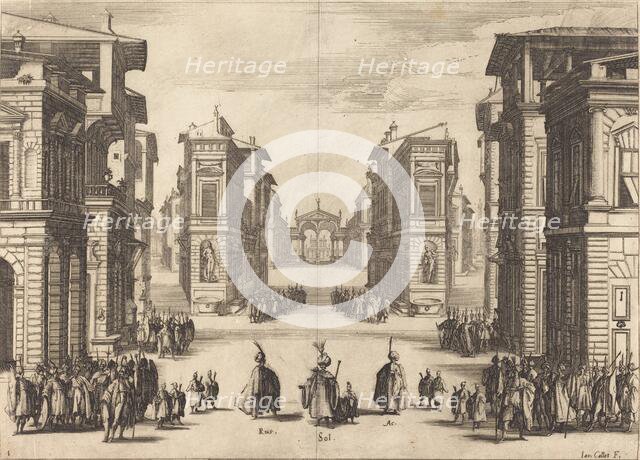 Solimano, Act I, 1620. Creator: Jacques Callot.