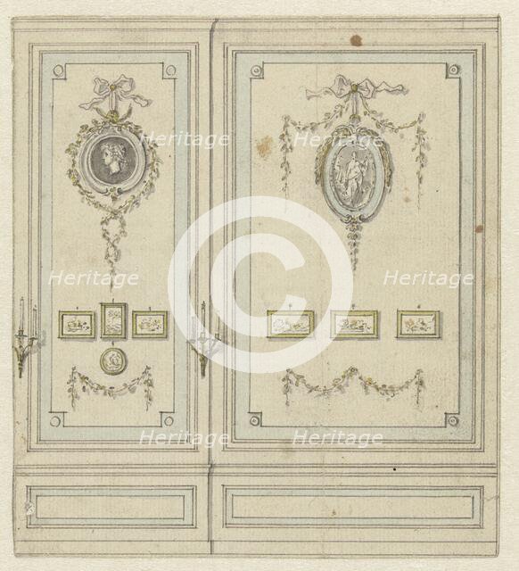 Design for part of a wall painting for the Van Hasselt side room, c.1752-c.1819.  Creator: Juriaan Andriessen.