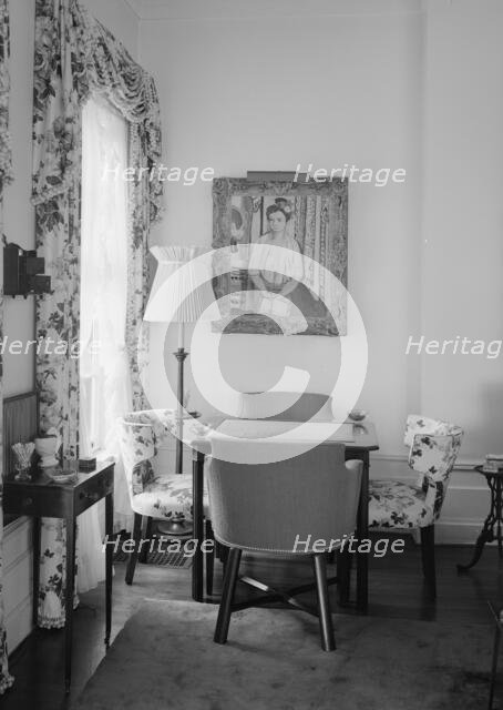 William S Paley, residence in Manhasset, Long Island, 1942. Creator: Gottscho-Schleisner, Inc.