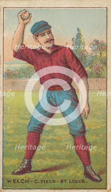 Welch, Center Field, St. Louis, from the "Gold Coin" Tobacco Issue, 1887. Creator: D Buchner & Co.