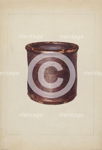 Jar, c. 1938. Creator: Howell Rosenbaum.