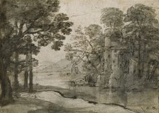 Watermill among Trees, c1635-1638. Artist: Claude Lorrain.