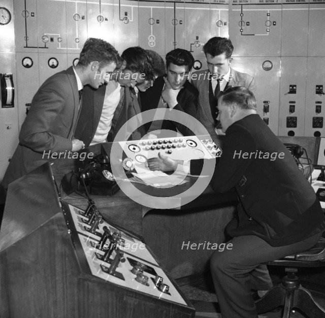 Students visiting Mexborough Power Station, South Yorkshire, 1960. Artist: Michael Walters