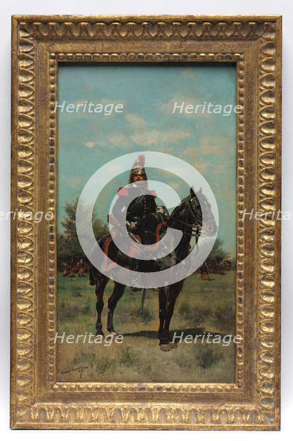 Mounted Dragoon Officer, 1876. Creator: Édouard Detaille (French, 1848-1912).