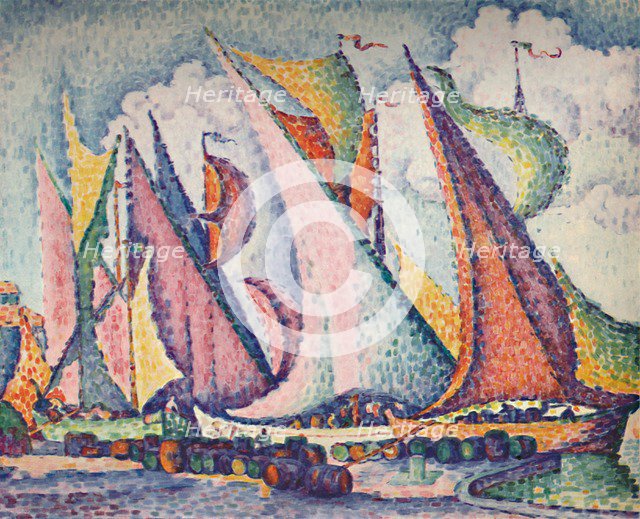 Mediterranean Sailing Boats', 1923. Artist: Paul Signac.