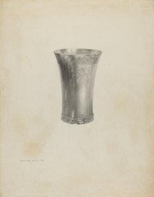 Silver Beaker, 1938. Creator: Dorothy Dwin.