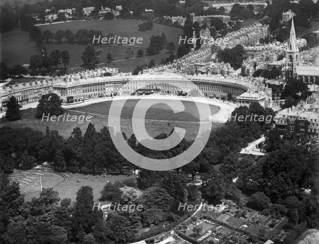Royal Crescent, Bath, Somerset, 1920. Artist: Aerofilms.