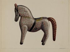 Toy Horse, c. 1937. Creator: Mina Lowry.
