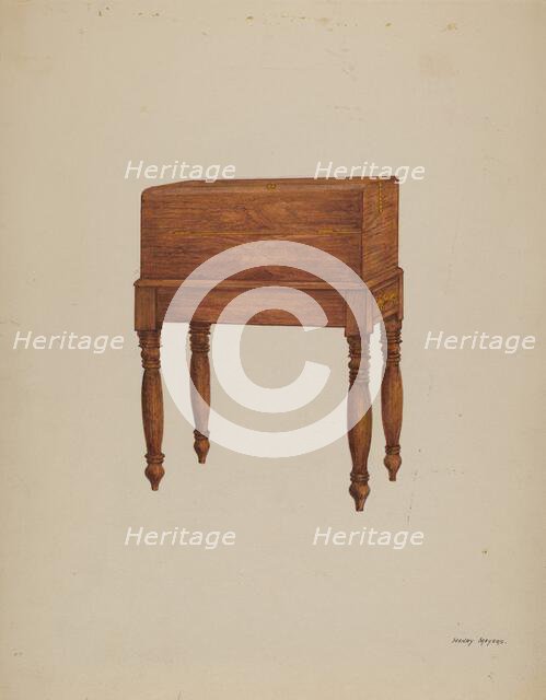 Writing Desk, 1935/1942. Creator: Henry Meyers.