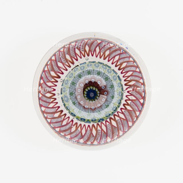 Paperweight, France, c. 1845-60. Creator: Saint-Louis Glassworks.