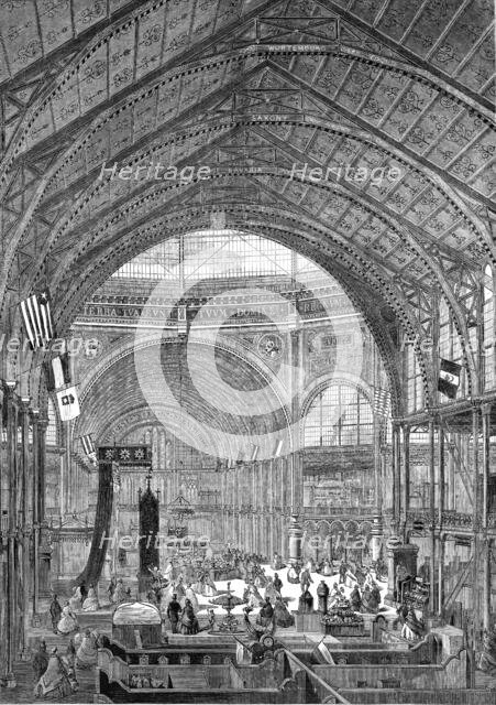 The International Exhibition: the Western Dome and Transept, from a photograph..., 1862. Creator: Unknown.