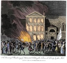 Anti-Catholic Gordon Riots, London, 6-7 June 1780. Artist: Unknown.