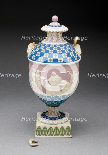 Vase with Sacrifice to Hymen, Burslem, c. 1800. Creator: Wedgwood.