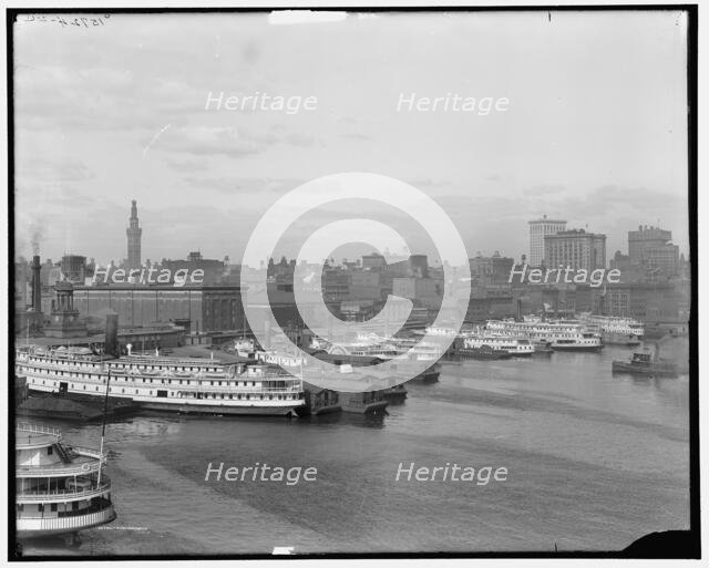Baltimore, Maryland, skyline and waterfront, between 1910 and 1915. Creator: Unknown.