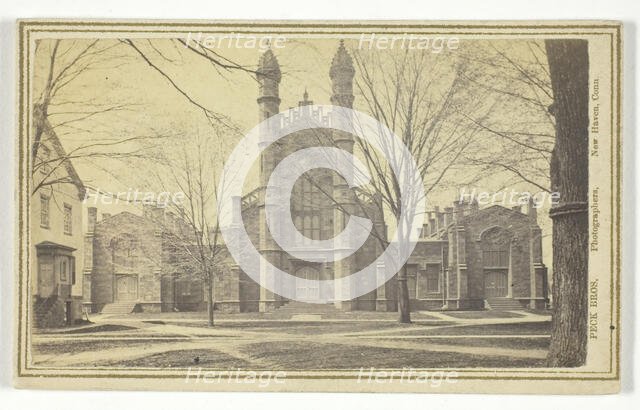Library, Yale University, 19th century.  Creator: Peck Brothers.