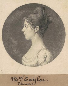 Lucy Harrison Singleton Taylor, 1808. Creator: Charles Balthazar Julien Févret de Saint-Mémin.