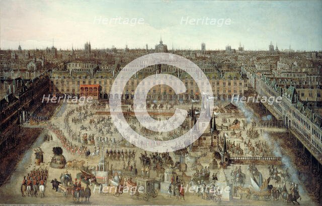 Celebration of the wedding contract between Louis XIII and Anne of Austria..., 1612. Creator: Anonymous.