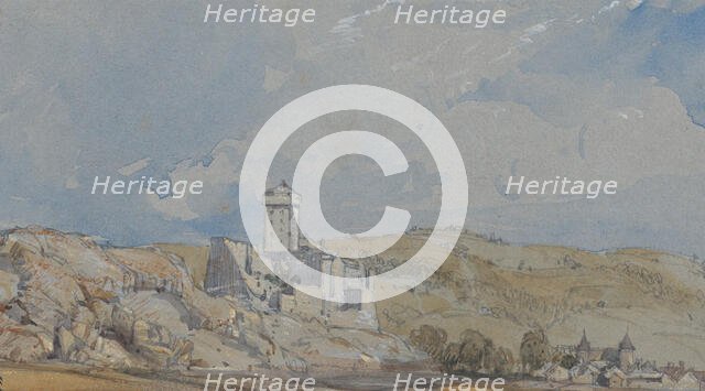 Château de Lourdes, July 11, 1836. Creator: William Callow.