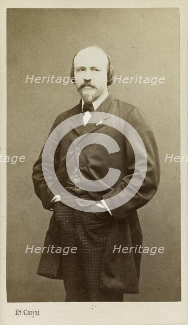 Portrait of the composer Victor Massé (1822-1884), ca 1865. Creator: Carjat, Étienne (1828-1906).