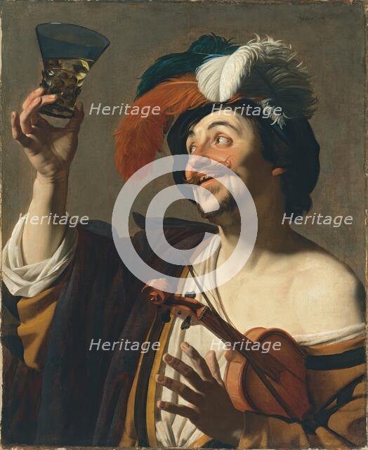 The happy Violinist, 1624. Creator: Gerrit van Honthorst.