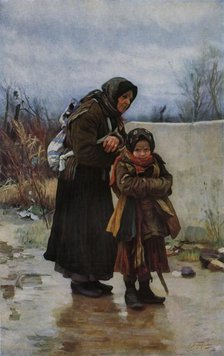 'Grandmother and Grandchild', 1880s, (1965). Creator: Ivan Ivanovic Tvoroznikov.