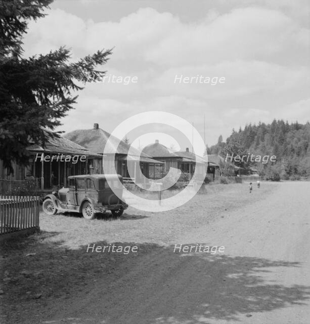 Possibly: Company houses of closed mill..., Malone, Grays Harbor County, Western Washington, 1939. Creator: Dorothea Lange.